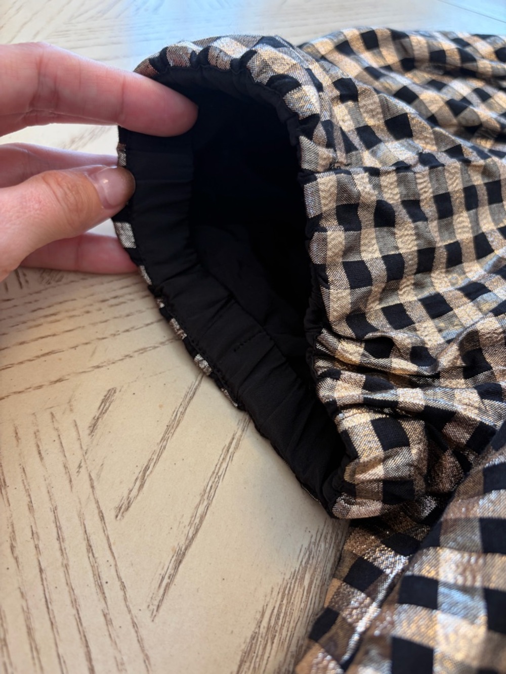 J. Crew Metallic Plaid Blouse - Picture 6 of 14